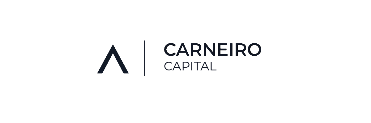 Carneiro Capital — Logotipo Horizontal Prata