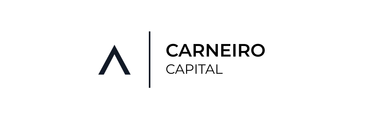 Carneiro Capital — Logotipo Horizontal Prata