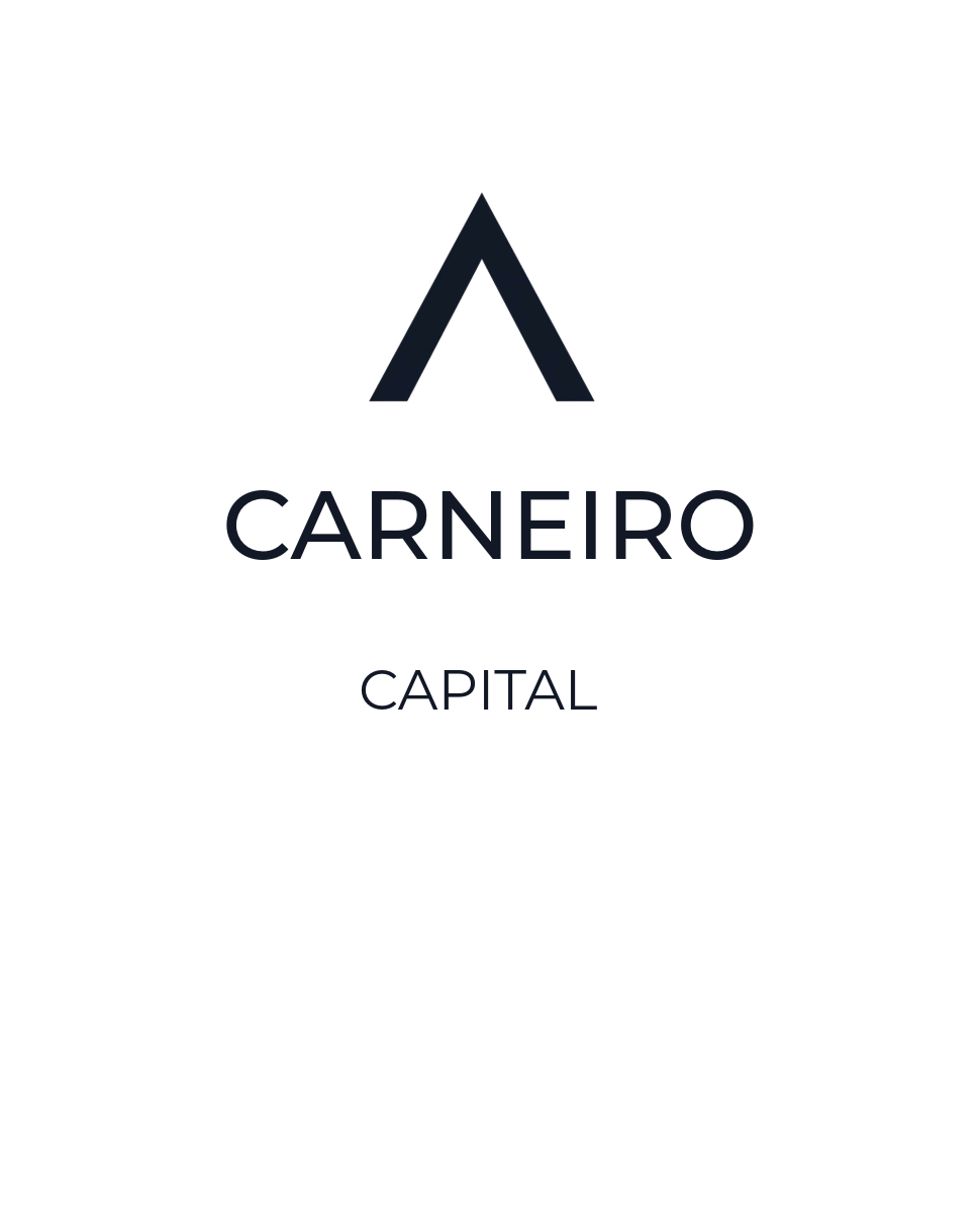 Carneiro Capital — Logotipo Vertical Prata